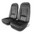 1970 - 1971 Seat Cover Set, optional leather/vinyl as original for deluxe interiors