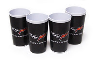 C6 "Corvette" Black Tumbler Set (4 piece)