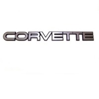 Corvette Rear Bumper "Corvette" Satin Finish Plastic