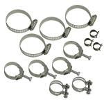 1973 - 1974 Clamp Set, 454 engine cooling hose (without air conditioning)
