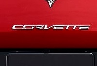 Corvette Letter Set, rear bumper chrome "Corvette"