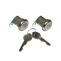 Corvette Cylinder, pair door lock with keys (replacement style cap)