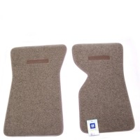 Corvette Floor Mat, pair front carpeted with Die-Electric logo (with Collectors Edition)