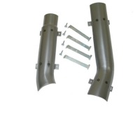 1965 - 1967 Heat Shield, pair exhaust 2"pipes (w/o side exhaust)