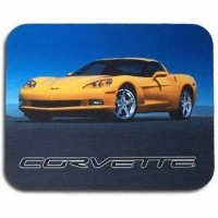 Corvette Mouse Pad, yellow C6 "Corvette"
