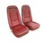 1975 Seat Cover Set, vinyl with comfortweave inserts as original for standard interiors