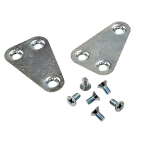 1956 - 1962 Plate, pair door lock pivot retainer (w/screws)