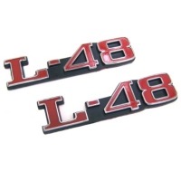 Corvette Hood "L48" Emblems (Pair)