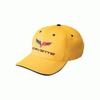 Corvette Hat, "Corvette" C6 yellow
