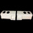1974 Bumper, rear cover fiberglass (2 piece)