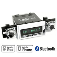 Corvette RetroSound "Long Beach" Direct Fit AM/FM Radio with auxiliary inputs, USB, Bluetooth®, made for iPod®/iPhone® and SirusXM-Ready