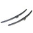 Thumbnail of Blade, pair windshield wiper - dull silver finish with ribbed rubber refills