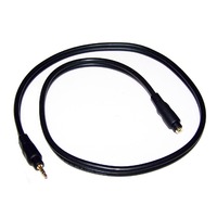Cable, 36" audio 3.5mm premium stereo extension "male to female" terminals (gold plated)