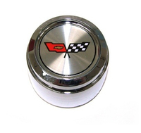 Corvette Aluminum Wheel Center Cap with Emblem (without Collectors Edition)