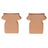 1972 - 1973 Cover, pair seat/shoulder belt webbing stop (similar to 1970-72 light saddle)