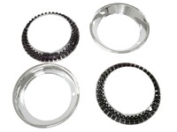 1967 Trim Ring Set, steel rally wheel (aftermarket replacement)