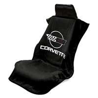 1984 - 1996 Towel, seat protector "black" with C4 logo