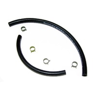 1963 Hose, fuel supply line to tank & pump (replacement style clamps)