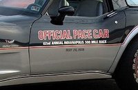 Corvette Decal Kit, exterior letters "Offical Pace Car" & Indy wings