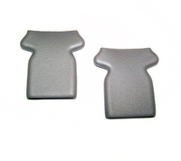 Corvette Cover, pair convertible seat/shoulder belt webbing stop (similar to 1974-75 silver gray)