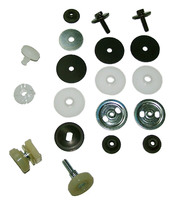 1969L - 1977 Installation Kit, complete door glass attaching / mounting hardware