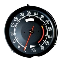 Corvette Tachometer, engine RPM gauge (L-48 base) 5300 redline 