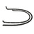 1968 - 1982 Heater Hose, pair molded heater with air conditioning (white GM logo on 5/8" hose)