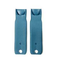 Corvette Sleeve, pair inner seatbelt buckle cover (Blue) 8 1/2"