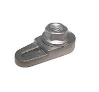 Corvette Nut & Plate, battery cable terminal clamping (tapered style)