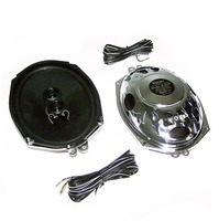 Corvette Speaker, pair rear 4 ohm voice coil "for use with modern hi-output radios" (without Bose radio)