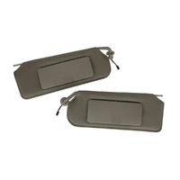 Corvette Sunvisor, pair "Shale Color" (with replacement led lighted vanity mirrors)